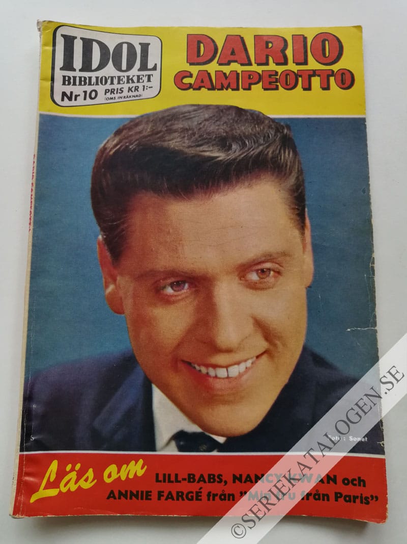 Framsida på Idolbiblioteket #10 (1961)