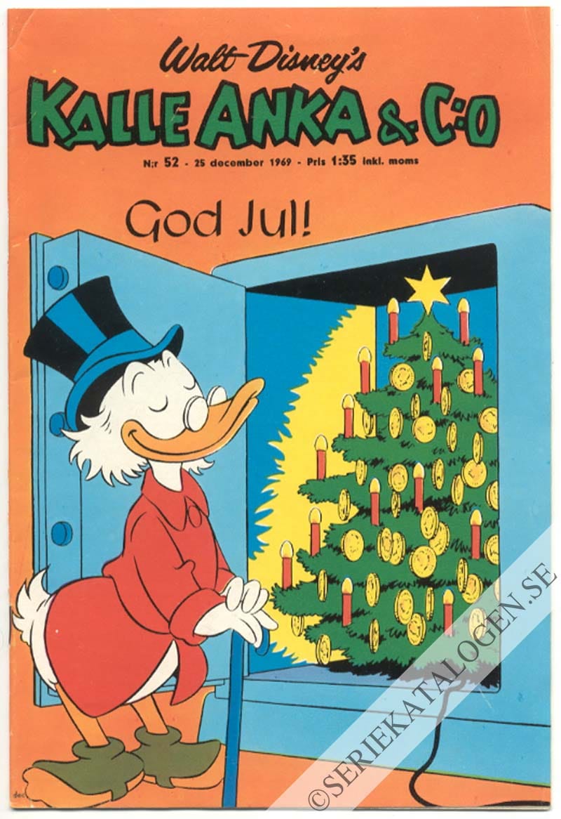 Framsida på Kalle Anka & C:o #52 (1969)