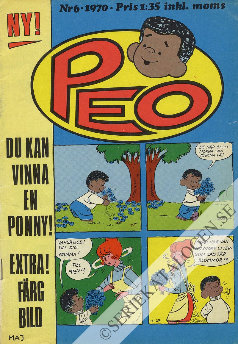 Framsida på Peo #6 (1970)