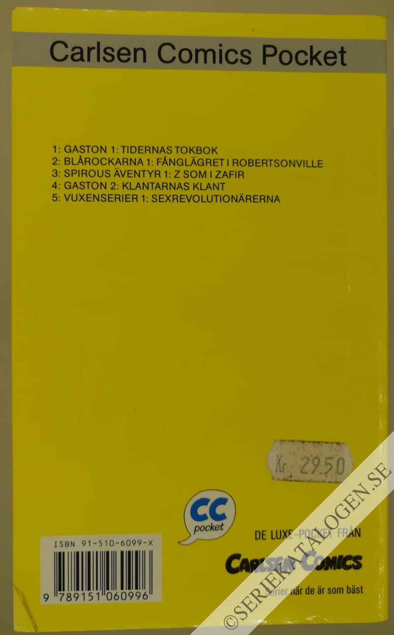 Baksida på Gaston 2: Klantarnas klant (1990)