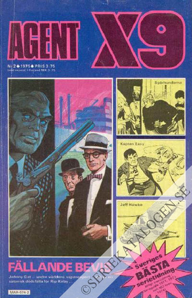 Framsida på Agent X9 #2 (1975)