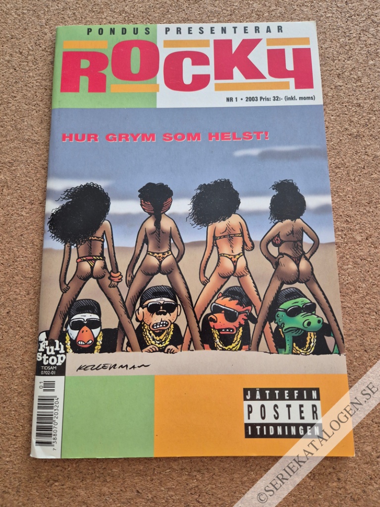 Framsida på Pondus presenterar Rocky #1 (2003)