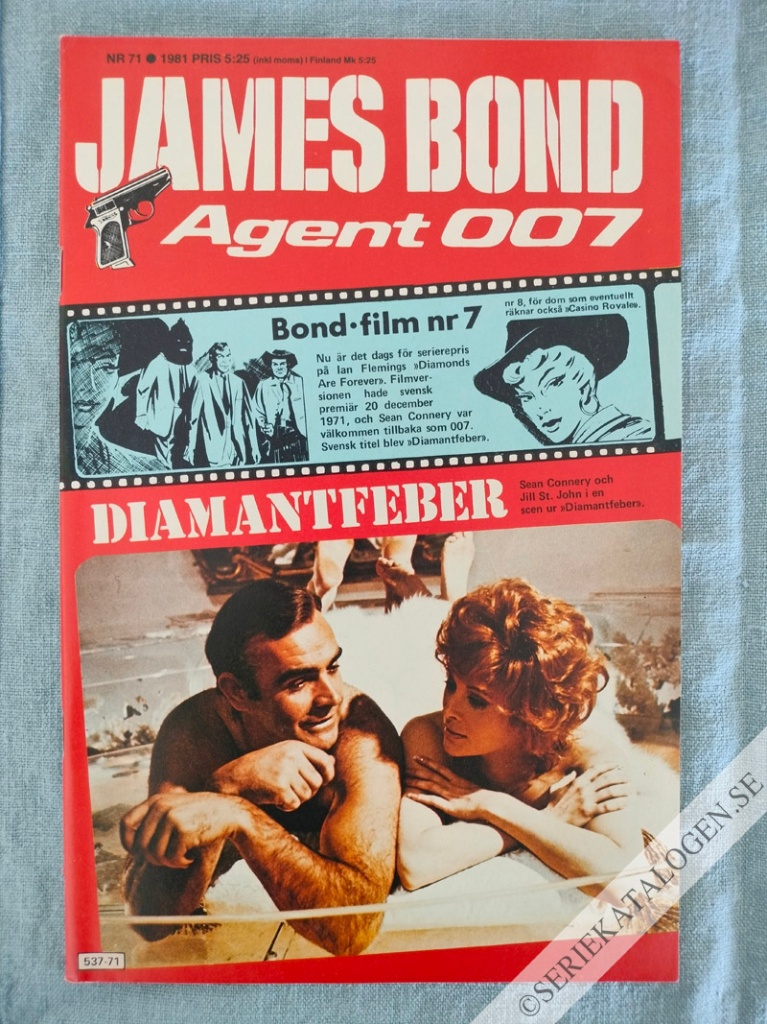 Framsida på James Bond agent 007 #71 (1981)