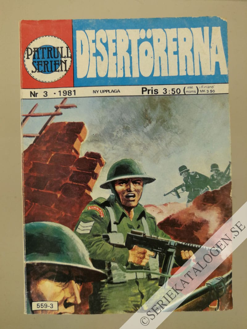 Framsida på Patrullserien Desertörerna (1981)