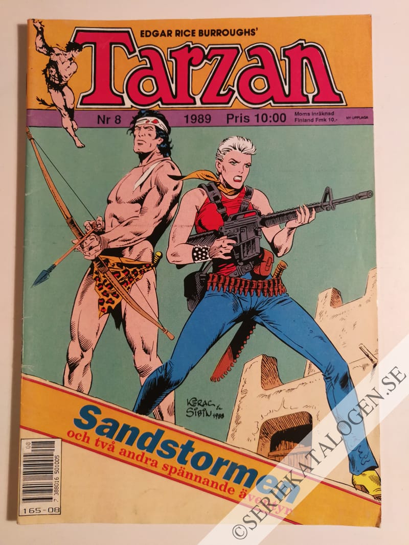 Framsida på Tarzan #8 (1989)