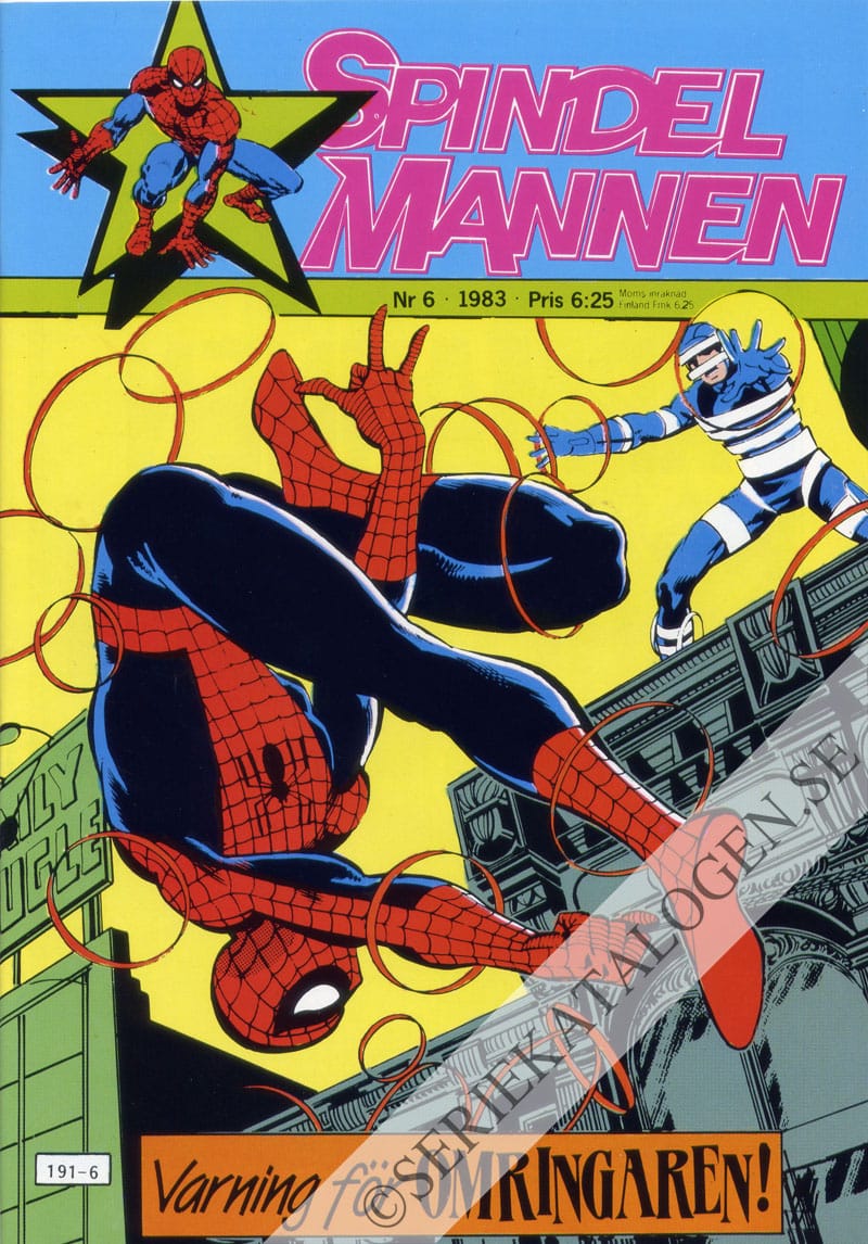 Framsida på Spindelmannen #6 (1983)