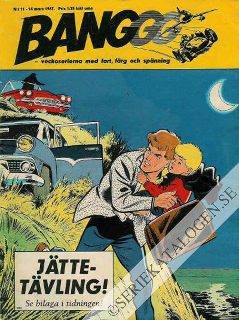 Framsida på Banggg - veckoserierna med fart, färg och spänning #11 (1967)