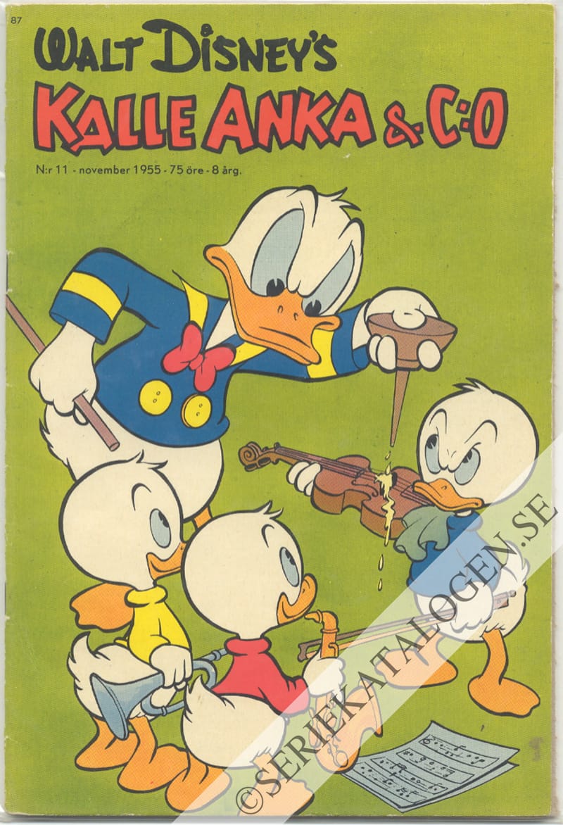 Framsida på Kalle Anka & C:o #11 (1955)