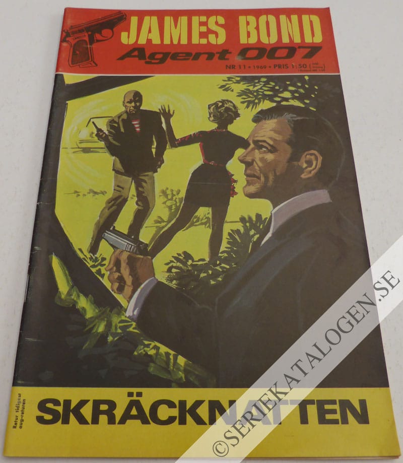 Framsida på James Bond agent 007 Skräcknatten (1969)