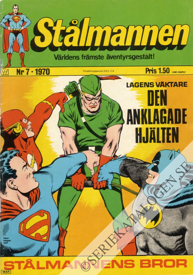 Framsida på Stålmannen #7 (1970)