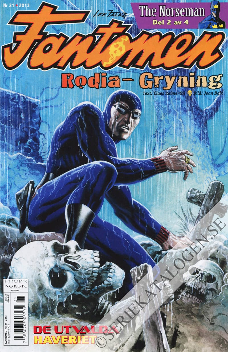 Framsida på Fantomen #21 (2013)