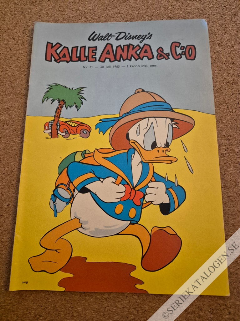 Framsida på Kalle Anka & C:o #31 (1963)