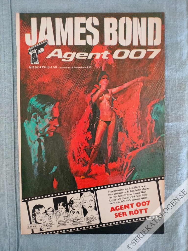 Framsida på James Bond agent 007 #62 (1980)