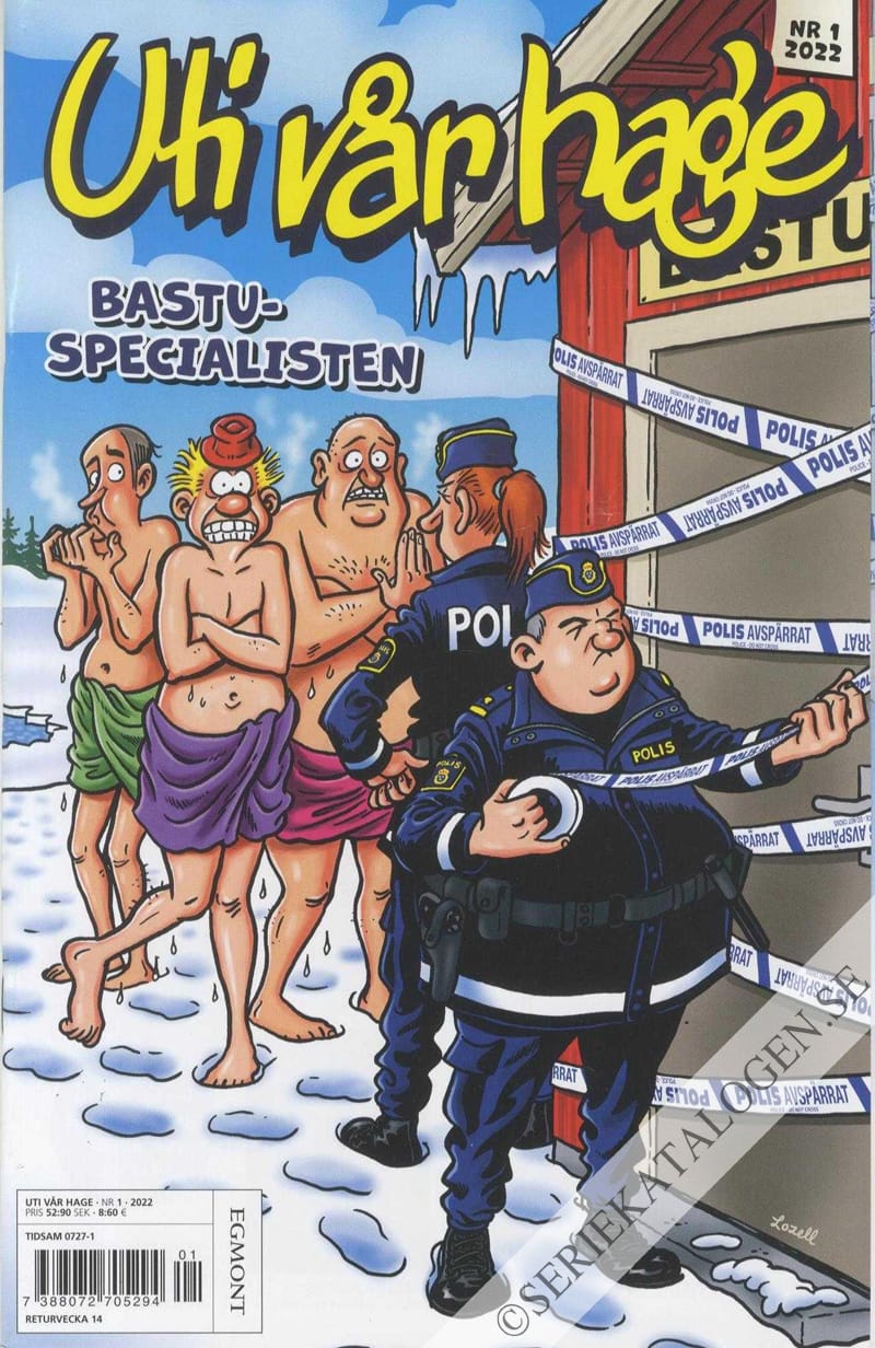 Framsida på Uti vår hage #1 - Bastuspecialisten (2022)