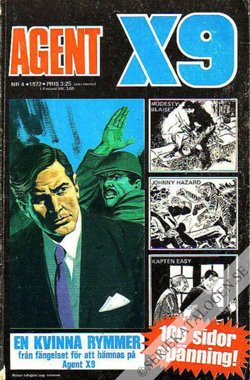 Framsida på Agent X9 #4 (1972)