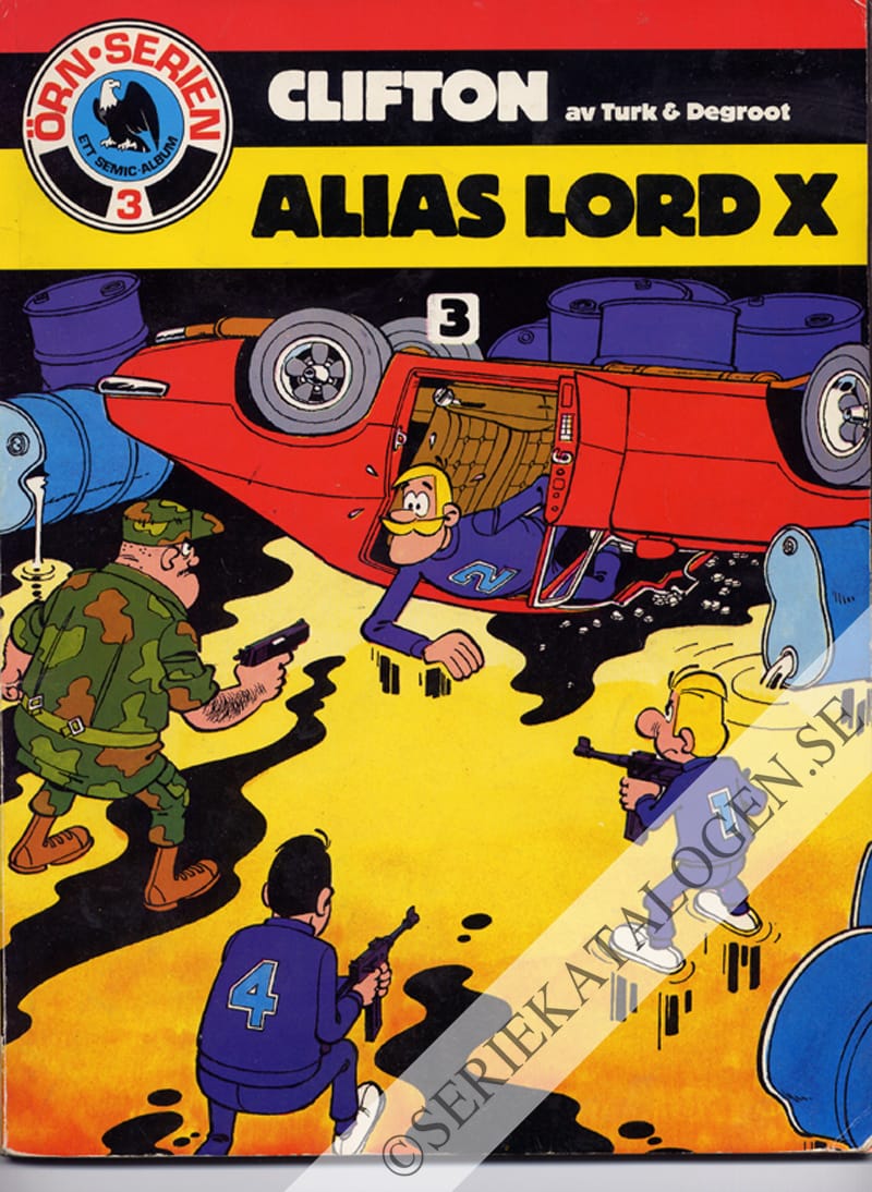 Framsida på Örnserien Clifton - Alias Lord X (1983)