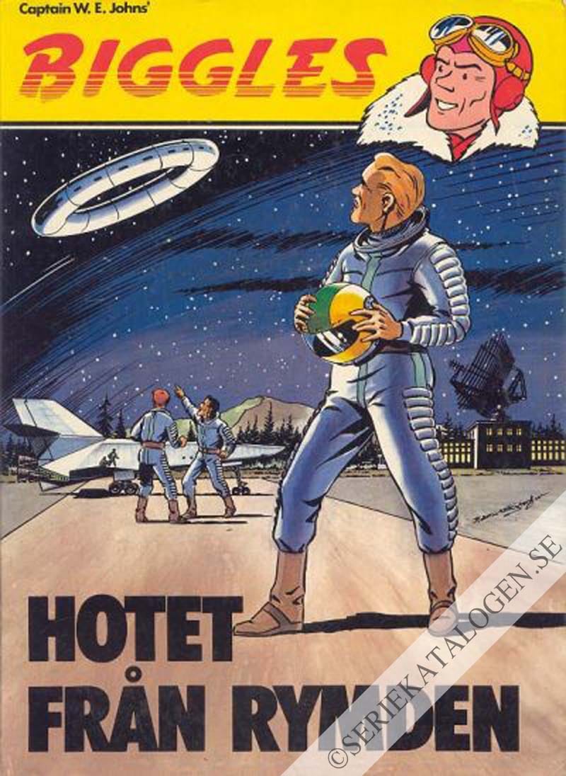 Framsida på Biggles Hotet från rymden (1979)