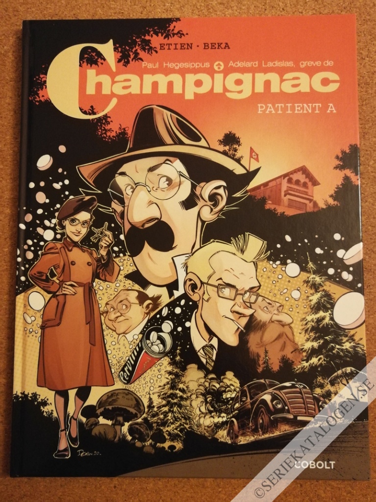 Framsida på Paulus Hegesippus Adelard Ladislas, greve de Champignac Patient A (2021)