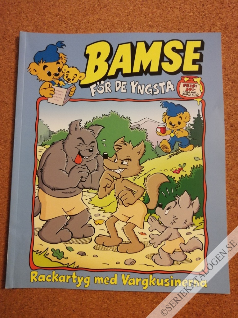 Framsida på Bamse för de yngsta Rackartyg med Vargkusinerna (2021)