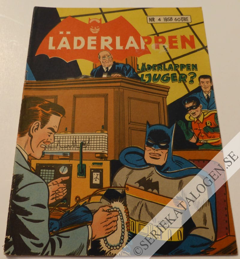 Framsida på Läderlappen och Robin #4 (1958)