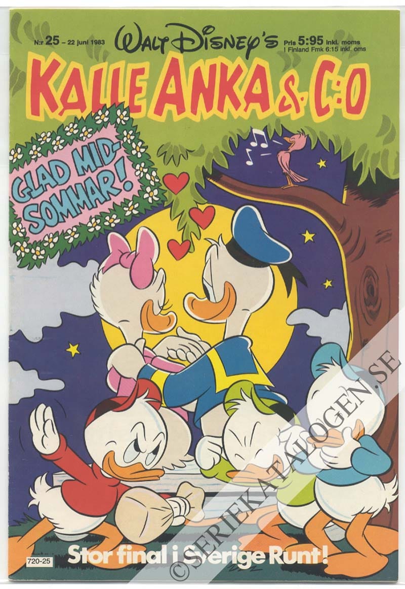 Framsida på Kalle Anka & C:o #25 (1983)