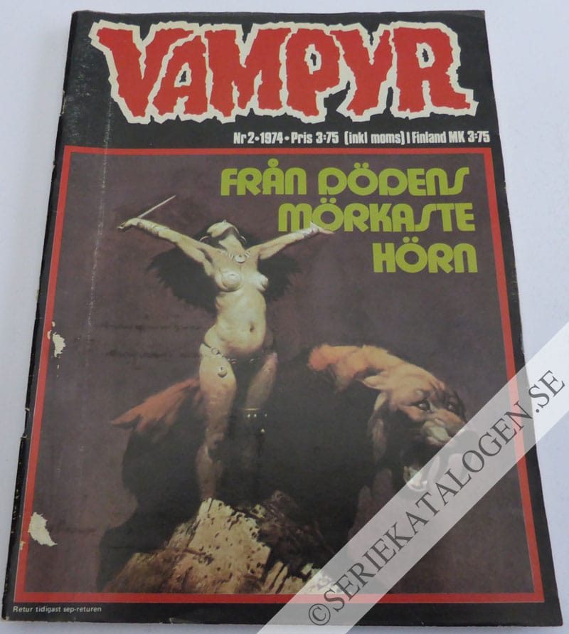 Framsida på Vampyr Från dödens mörkaste hörn (1974)