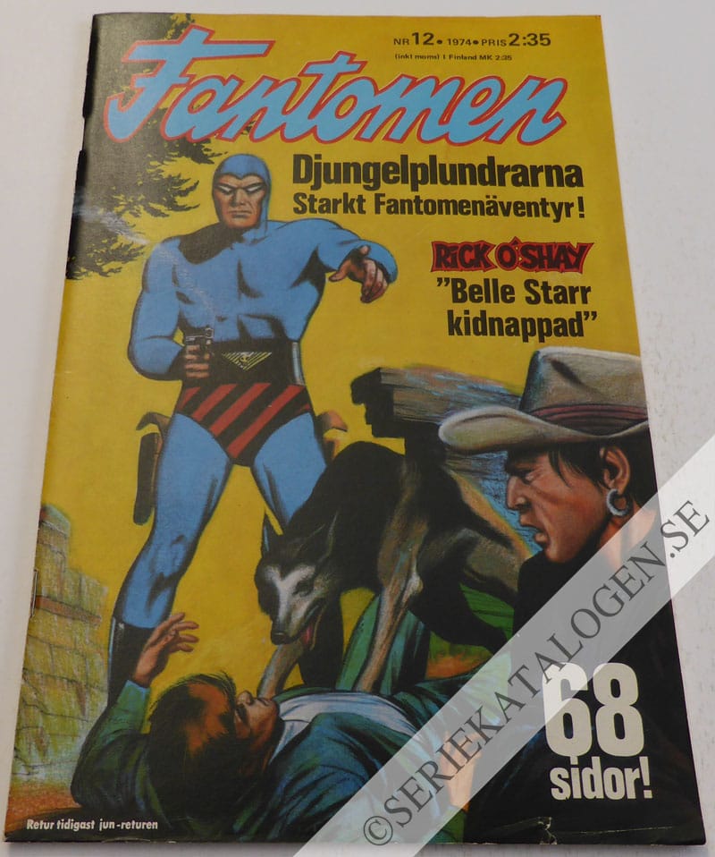 Framsida på Fantomen #12 (1974)