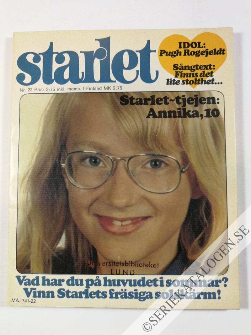 Framsida på Starlet #22 (1976)