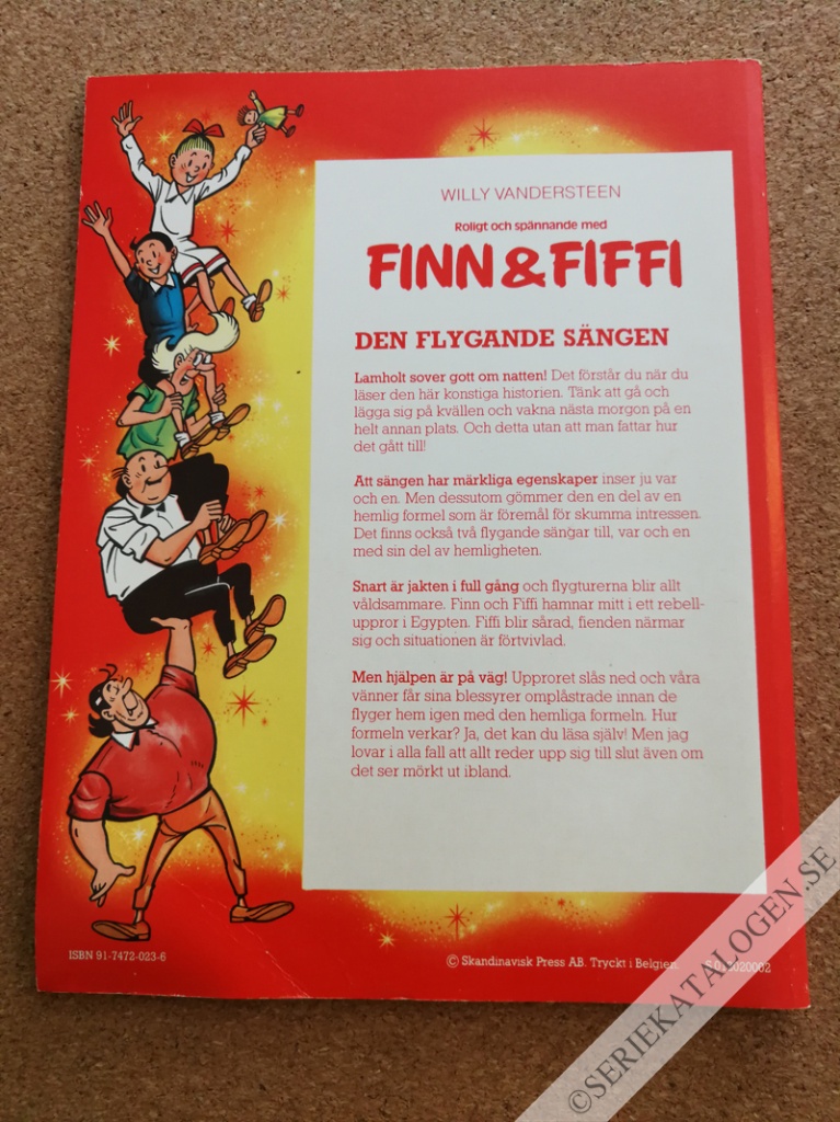 Baksida på Den flygande sängen (19??)