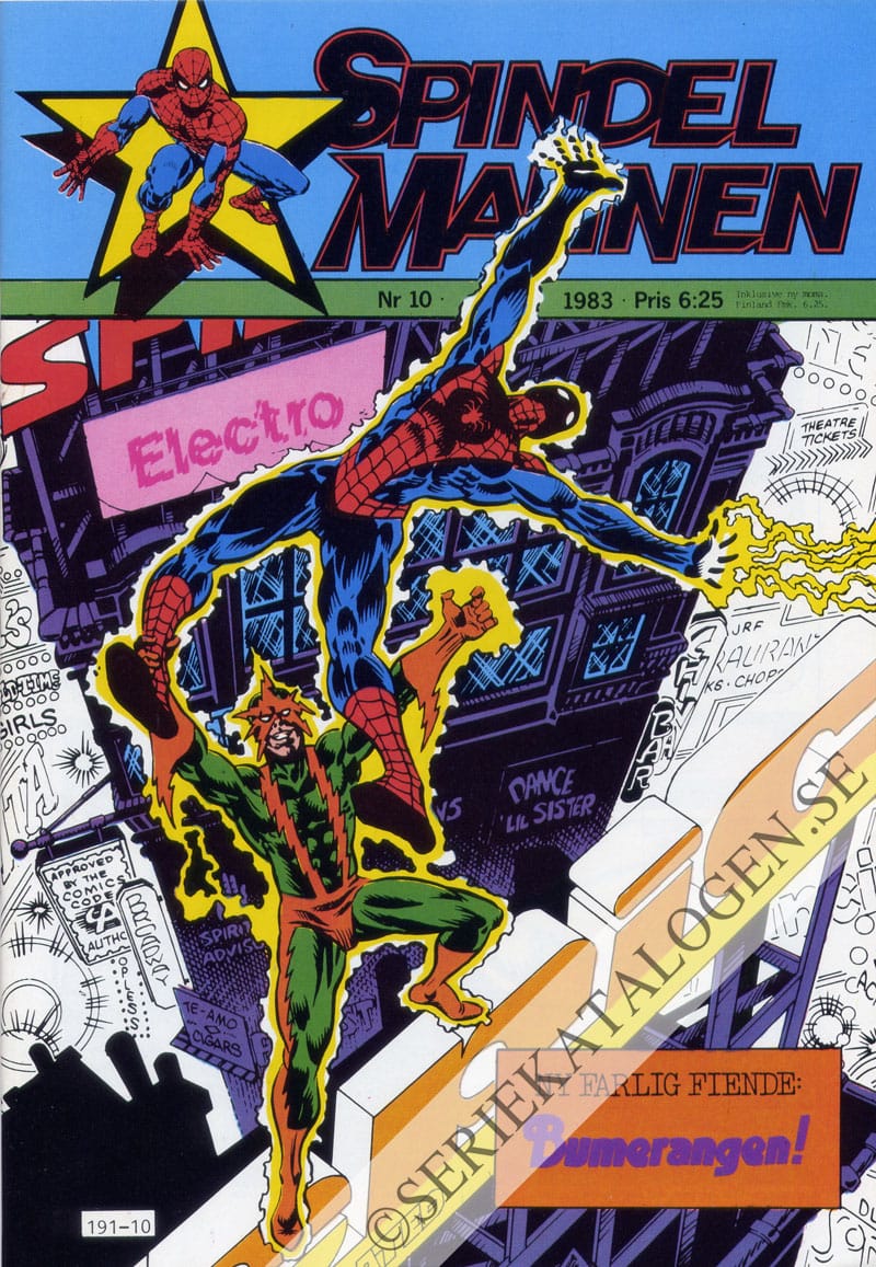 Framsida på Spindelmannen #10 (1983)