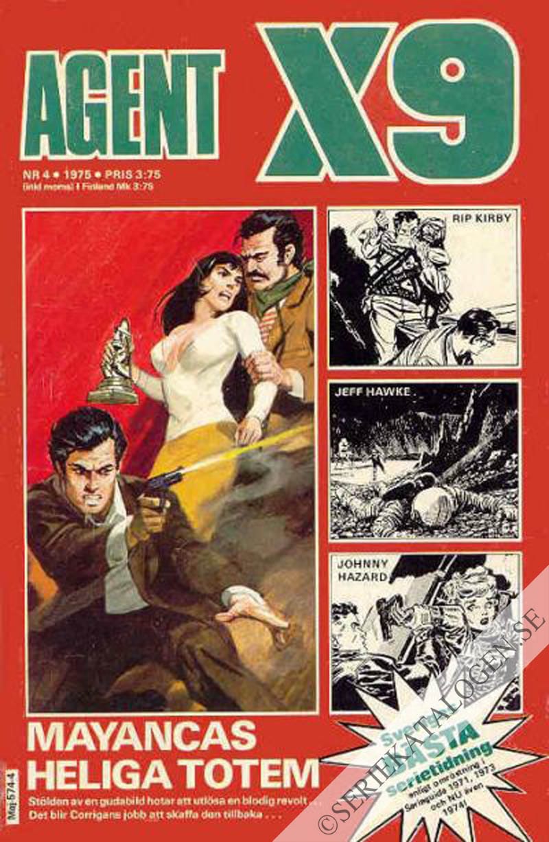 Framsida på Agent X9 #4 (1975)