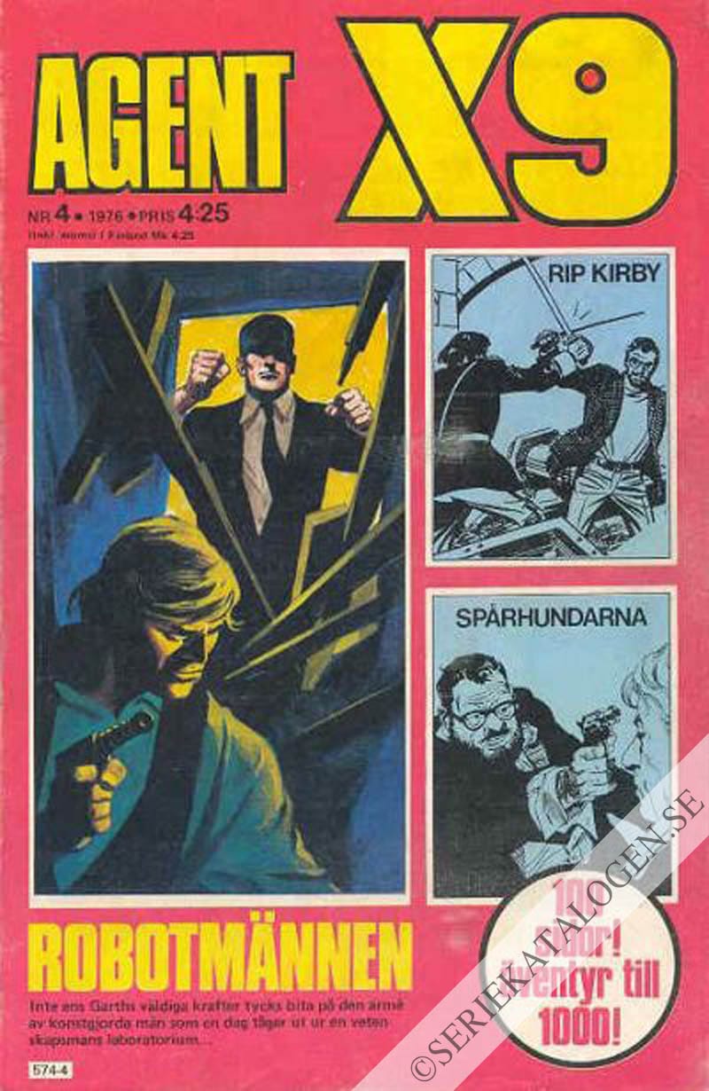 Framsida på Agent X9 #4 (1976)