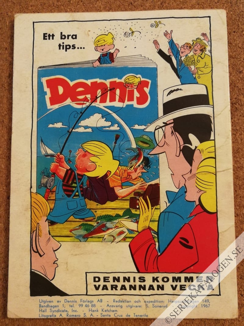 Baksida på Dennis i högform (1967)
