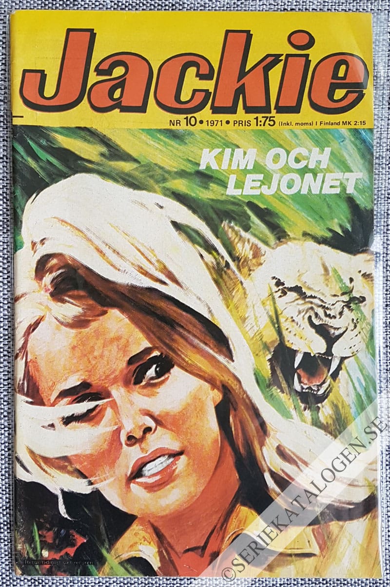 Framsida på Jackie #10 (1971)
