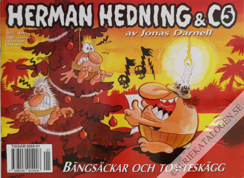 Framsida på Herman Hedning & co Bängsäckar och tomteskägg (1996)