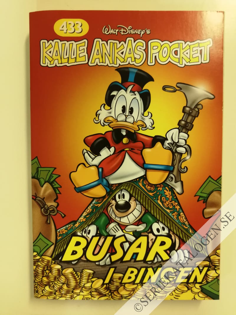 Framsida på Kalle Ankas pocket #433 - Busar i bingen (2014)