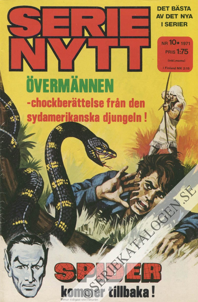 Framsida på Serie-Nytt #10 (1971)