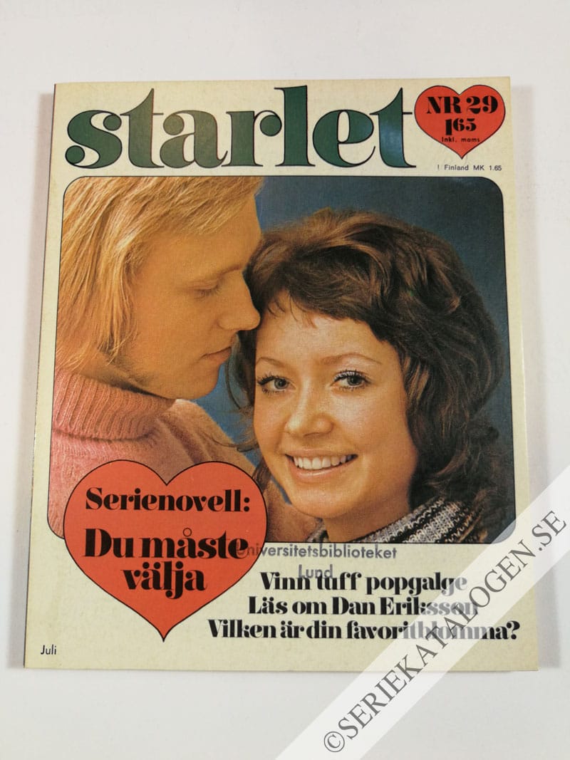 Framsida på Starlet #29 (1971)