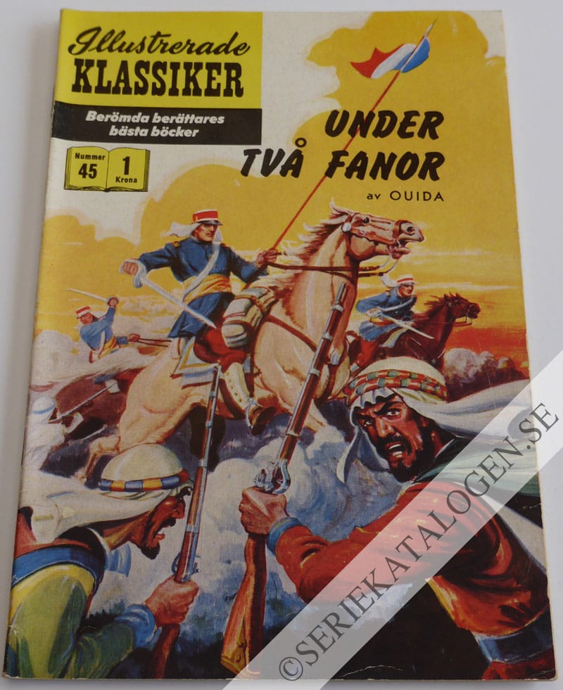 Framsida på Illustrerade Klassiker Under två fanor (1957)
