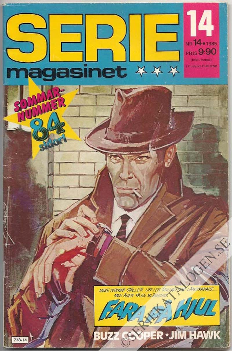 Framsida på Seriemagasinet #14 (1985)