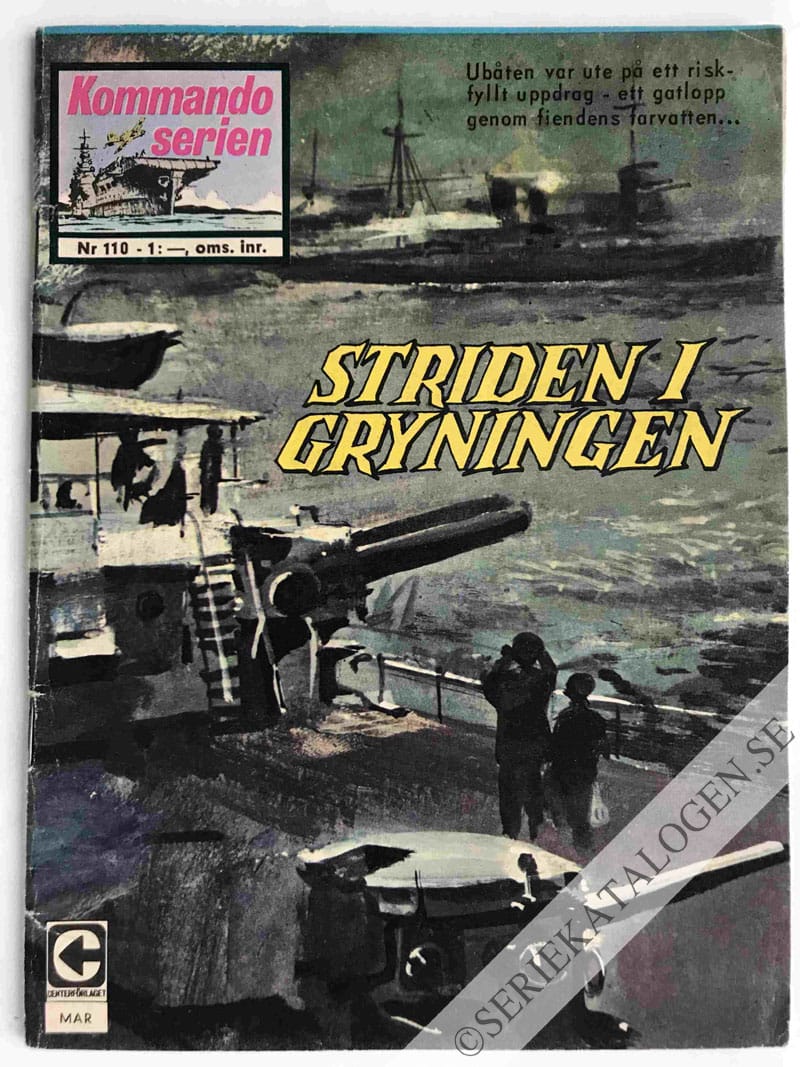 Framsida på Kommandoserien #110 - Striden i gryningen (1967)