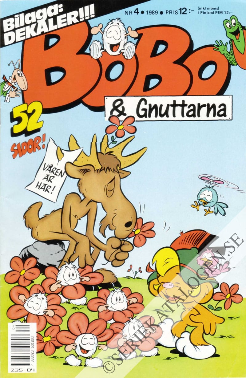 Framsida på Bobo & Gnuttarna #4 (1989)