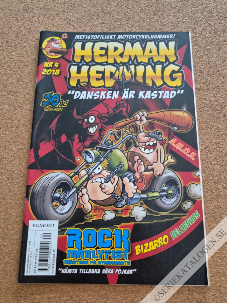 Framsida på Herman Hedning #4 (2018)
