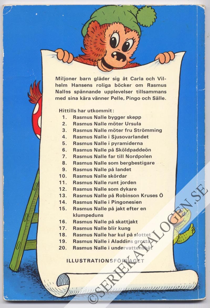 Baksida på Rasmus Nalle bygger skepp (1969)