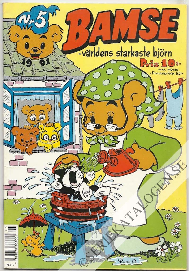 Framsida på Bamse #5 (1991)