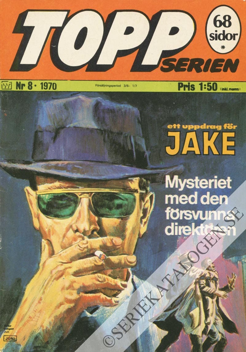 Framsida på Toppserien #8 (1970)