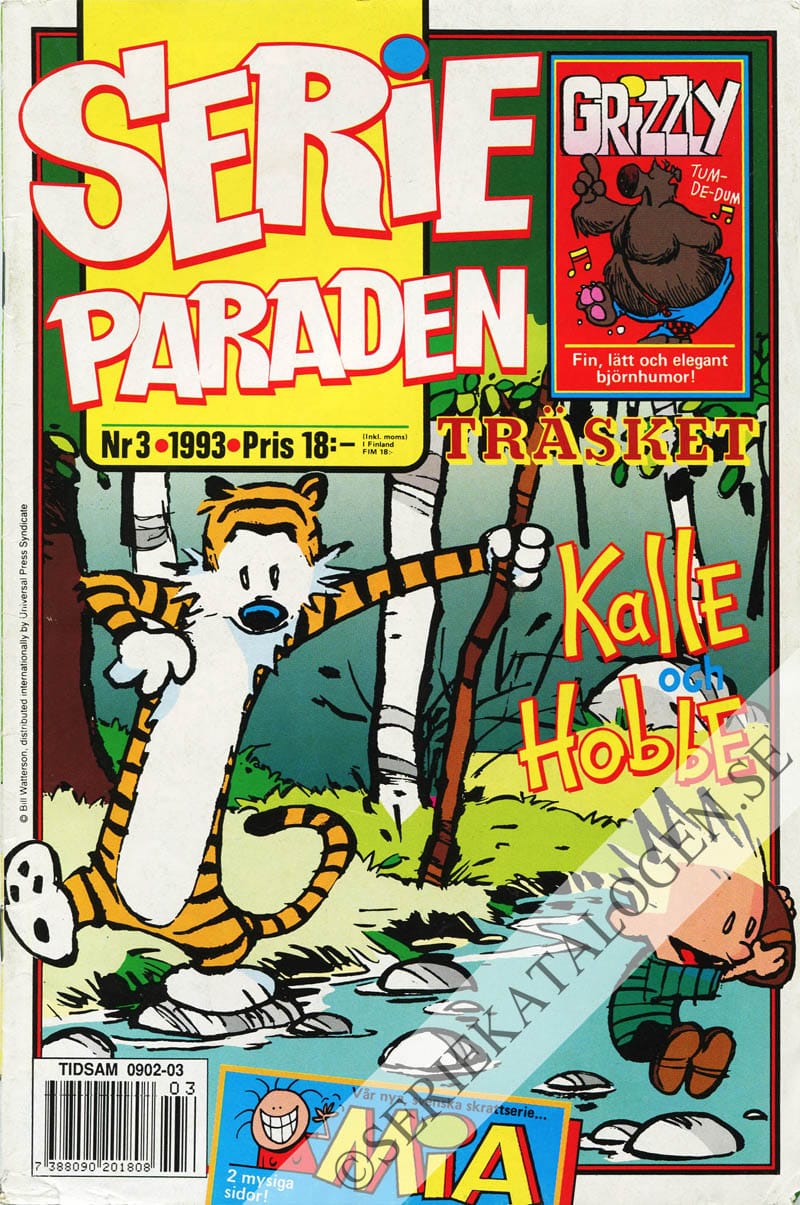Framsida på Serie-paraden #3 (1993)