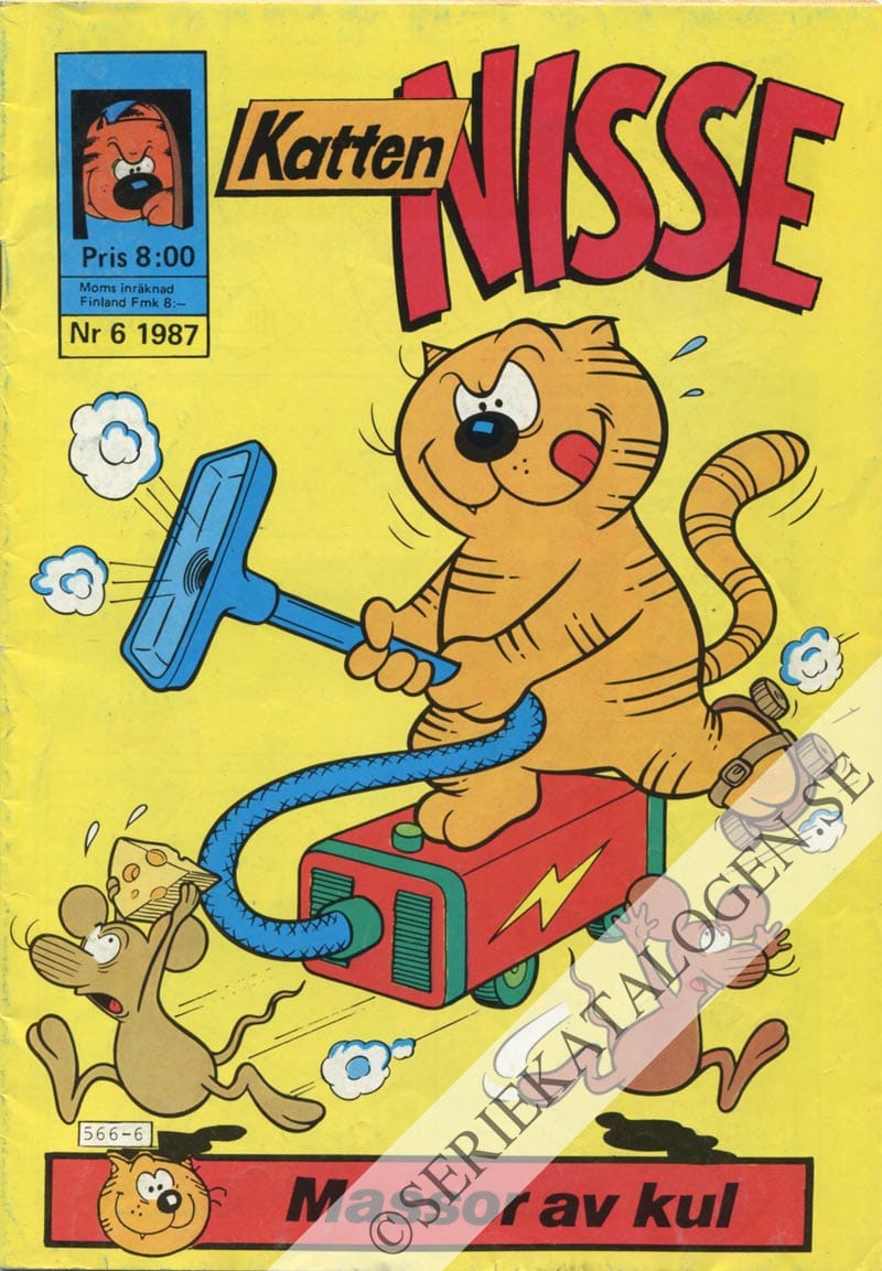 Framsida på Katten Nisse #6 (1987)