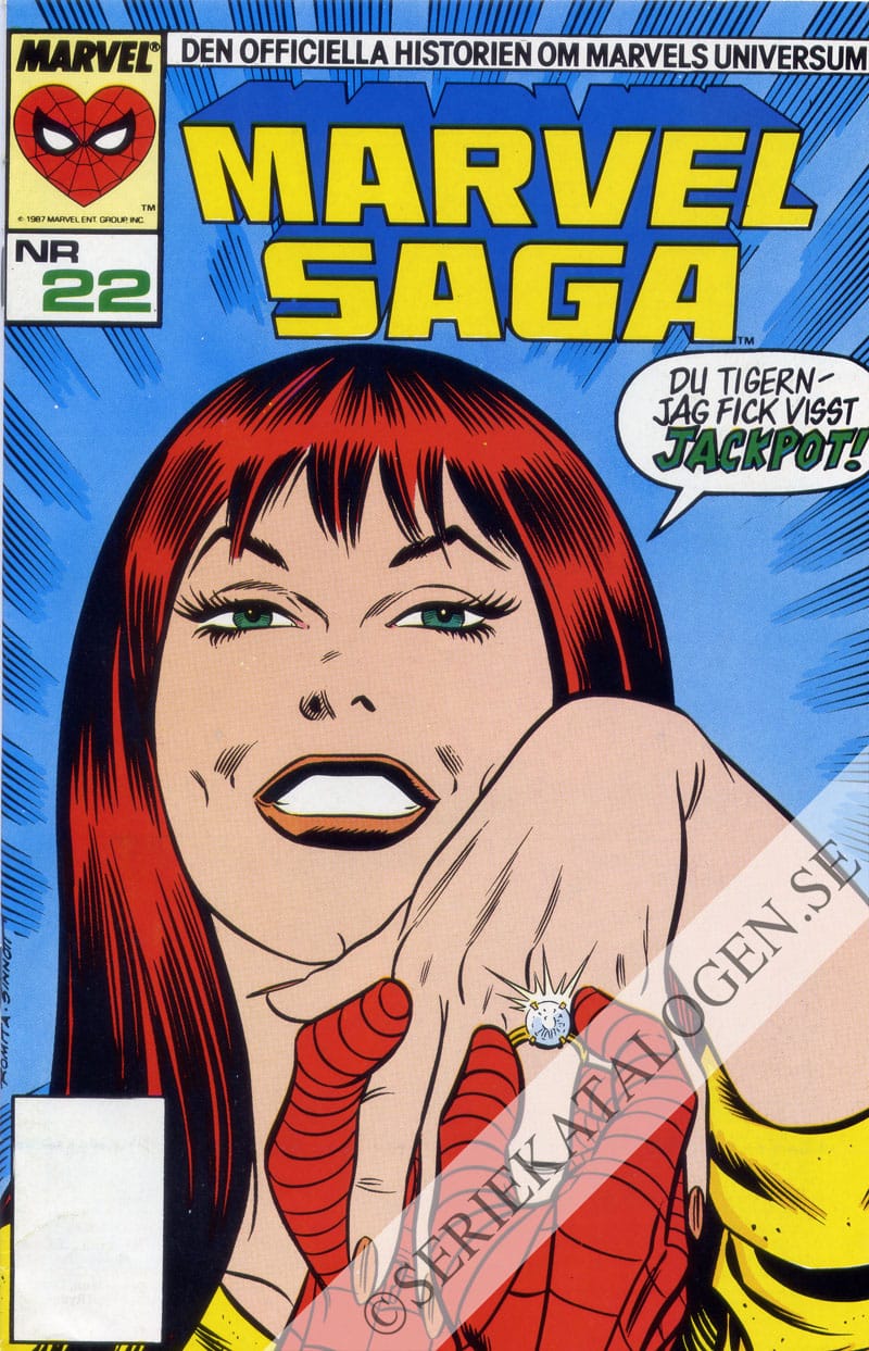 Framsida på Marvel saga #22 (1991)