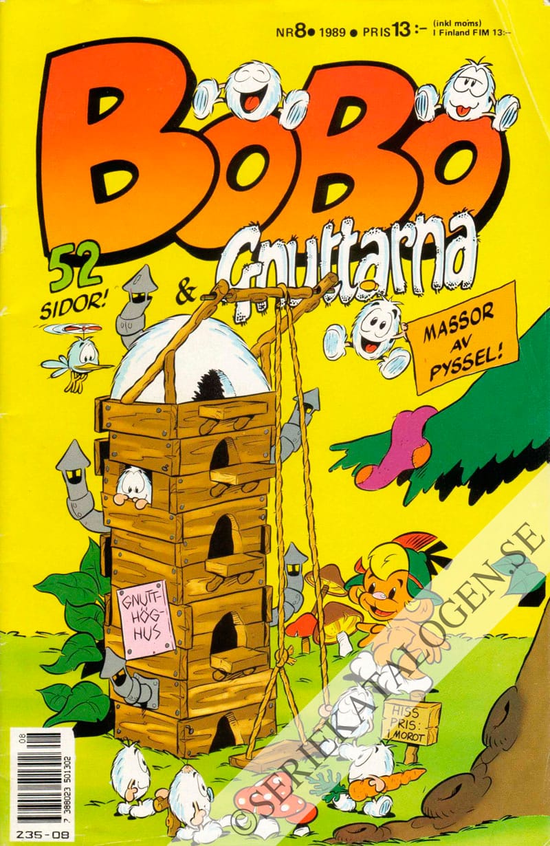 Framsida på Bobo & Gnuttarna #8 (1989)